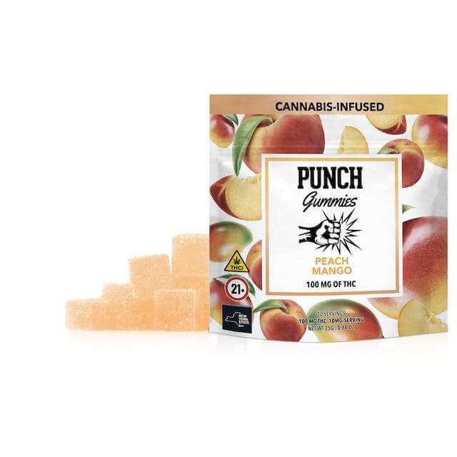 Peach Mango – 100mg Sugar Coated Gummies